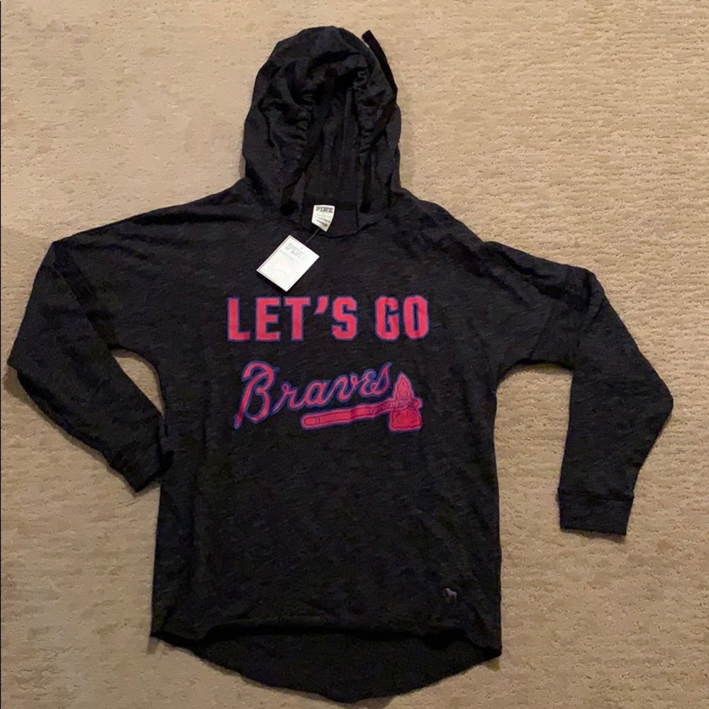 PINK MLB Atlanta Braves Hoodie Shirt